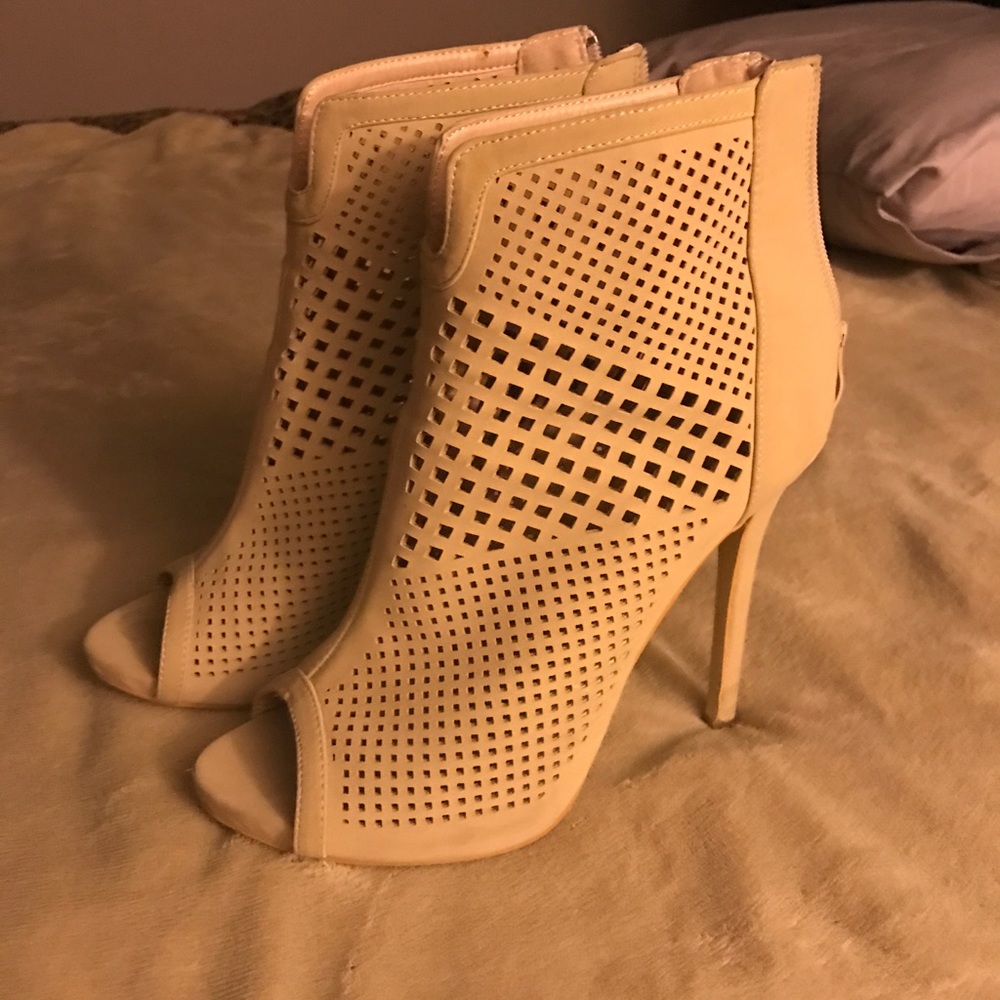 Open toe ankle boot